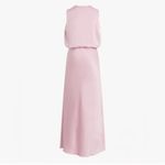 NEW Favorite Daughter Nita Sleeveless Satin Maxi Dress Pastel Lavender Pink Size 6 Photo 4