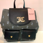 Juicy Couture NWT Backpack in Black/Silver Photo 0