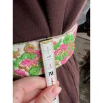 cinch belt embroidered goltone clasp floral pink green hippy Photo 7