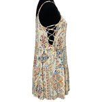 Patrons of Peace  Boho Tiered Mini Dress Adjustable Straps Retro Hippie XS Photo 1
