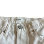 Moussy Vintage Odessa Straight Leg White Jeans Pants Raw Hem Size 24 Women's Photo 5