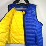 Lauren Ralph Lauren Puffer Vest Womens 2X Royal Blue Yellow Full Zip Pockets LRL Photo 3