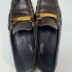 Ralph Lauren 'Margaret'Brown Leather Slip-Ons Size 7.5 B Photo 2