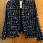 Nanette Lepore  Navy Tweed Blazer Photo 3