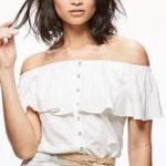 Free People  Love Letter Off The Shoulder Tube Crop Top White Small Photo 0