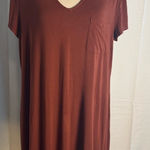 Soma  Red Relaxed Short Sleeve T-Shirt Large Photo 0