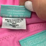 Melissa Odabash Pink‎ Two Piece Bikini Gold Accent Womens Size 8 Summer Vacation Pink Photo 3