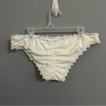 Shade & Shore White Ruffled Low Waisted Bikini Bottoms Photo 3