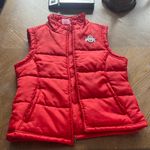 Red Puffer Vest with Logo women’s Ohio state Size M Photo 0