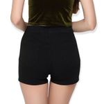 🔃High Waisted Aili Artisan Jeans Denim Shorts Black Photo 1