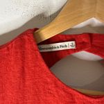 Abercrombie & Fitch abercrombie fitch Linen She’ll Mini Dress Red Small Photo 2