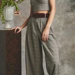 Cara Cara Soho Pants in Hannon Plaid Turtledove Tweed 16 NEW Brown Photo 0