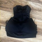 H&M  Hugh neck strappy black sports bra Photo 1
