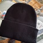 None Black Beanie with Rhinestone Detailing Photo 1