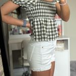 Dizzylizzy Green White Gingham top Photo 1