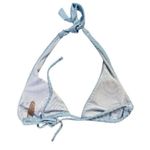 Romwe Baby Blue Swiss Dot Halter Neck 2-Piece Swim Set Photo 2