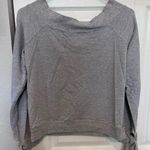 Lulus  grey off shoulder sweatshirt in small Photo 0