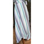B Collection by Bobeau Orna Wrap Dress Blue Striped Midi Sleeveless M Size M Photo 6