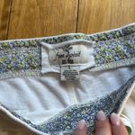 y2k Free Spirit White and Green Capris Sweats with Elastic Waistband Large Photo 3