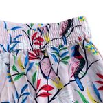 NWOT Boden Silk Light Pink Floral Bird Pattern Shorts Size 8 Photo 6