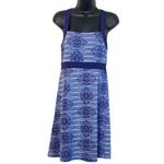 Soybu  Navy Blue White Print Strappy Athletic Sport Mini Dress Sz M Photo 1