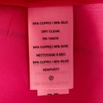 Vineyard Vines  Women's Pink Silk Blend Ruffle Neck Tie Blouse Top Size S Photo 4