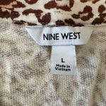 Nine West New  Woman’s Animal Print T-shirt Sweater Dress, Sz L Photo 6