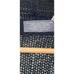 Wooden Ships  Black Open Knit Cardigan Sweater S/M Mohair Blend Lightweight Layer Photo 5