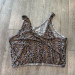 Free People  Multicolor Paisley V-Neck Tank Top Photo 3