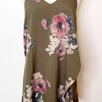 Free People Cascades Dress Mushroom Combo Floral Mini Size M Photo 3