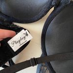 Playboy Y2k vintage Intimates black lace bra with pink bunny charm Photo 9