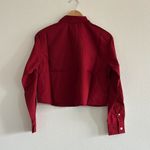 Everlane  The Way-Short Shirt in Silky Cotton in Merlot, Size X-Small Photo 8