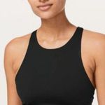 Lululemon [] Black High Neck Energy Sports Bra Strappy Back Workout Top Size 12 Photo 0