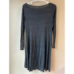 Eileen Fisher  Sheer Dark Grey Dress Women's Size XS Photo 1
