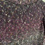 BCBGMAXAZRIA Purple Speckled Longline Cardigan Size L Two Button Y2K Photo 5