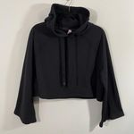 Athleta Black Steady State Bell Sleeve Pullover Crop Hoodie Size XS #486705 Photo 0