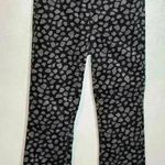 Ann Taylor  Women's Five Pocket Kick Crop Pants‎ Black Print Design Size 2 Photo 0