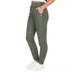 THE AMERICAN OUTDOORSMAN | Women's Olive Green Quilted Jogger Pants, Size M Size M Photo 1