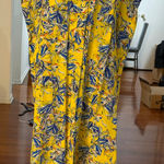 Club Monaco  Yellow and Blue Floral Jumpsuit Photo 0