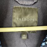 Talbots NEW  Vest Womens XS Blue Floral Quilted Sleeveless Full Zip Jacket Photo 5