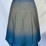 Vince  Ombre Linen Blend A-Line Pleated Skirt – Size 6💛 Photo 0