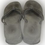 Unbranded Dark Grey Blinged Out Crystals Flip Flop Platform Sandals Size 10 Photo 8