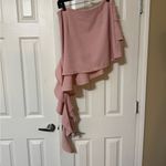 ZARA Asymmetrical Pink Ruffle Skirt Photo 1