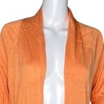 Chico's Sweater Womens Small Orange Open Front Cardigan Office Workwear Versatile Photo 4