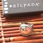 Silpada  Sterling Silver Fine Print Ring Size 6.5 Photo 4