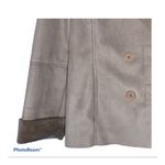 Zendra Petite Brown Suede Coat XL Lightweight Double Photo 8