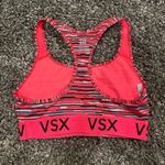 Victoria's Secret Victoria Secret Racerback Sports Bra​​ in Coral Striped, Size M​​​​​​​ Photo 1