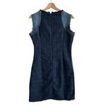 Desigual  Achilles Denim and Tweed blue Patchwork Sheath Dress Size 38 Photo 3