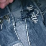 Vanity 32x2 Dark Wash Rivet Stitched Flap Pocket Jeans Short Shorts Blue Size 32 Photo 2