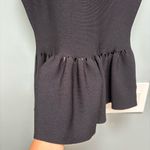 Jonathan Simkhai Sleeveless Knit Peplum Top Black S Photo 3
